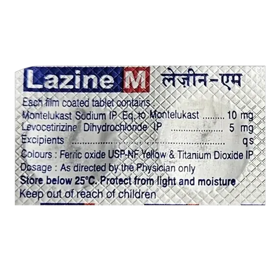 lazine m tablet 10's